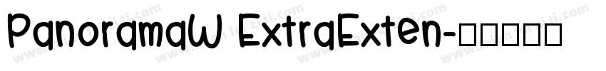PanoramaW ExtraExten字体转换